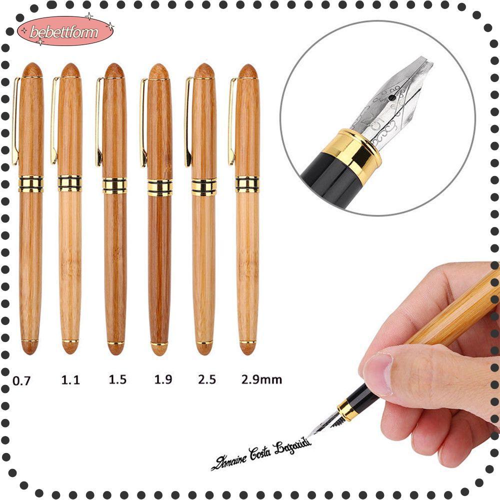BEBETTKISS 0.7mm-2.9mm Broad Stub Fine Nib Writing Retro Stationery