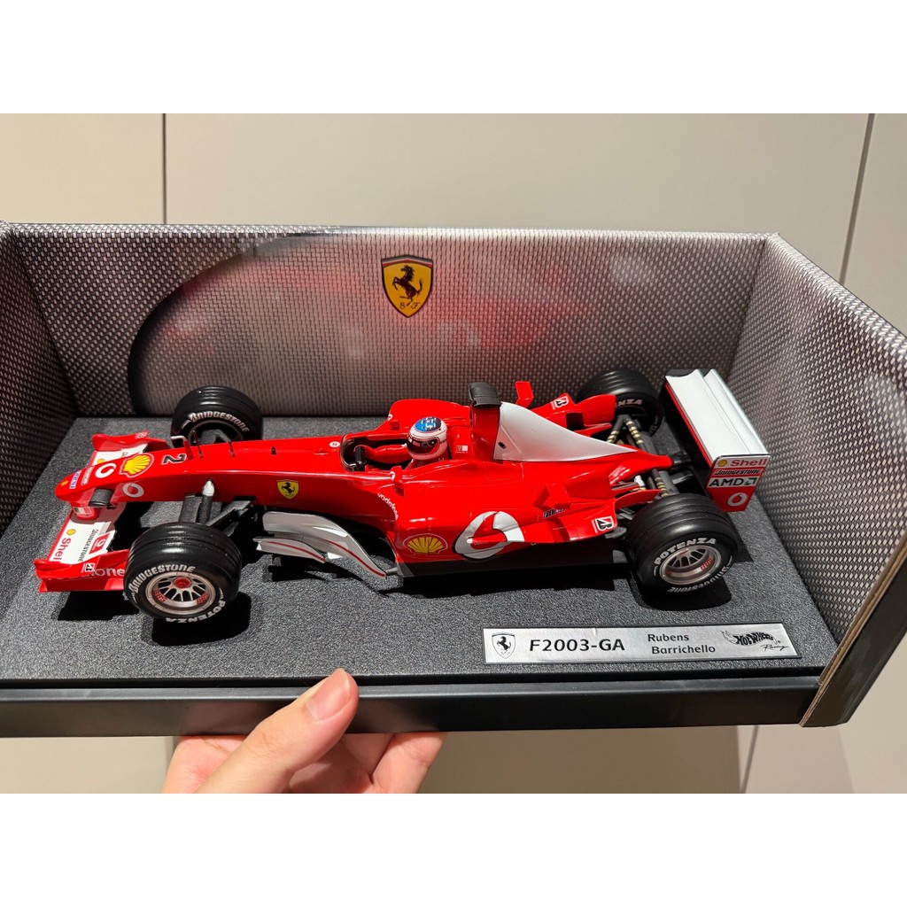 [พร้อมสต็อกติดต่อหากคุณมีคําถามใดๆ] Hot Wheels 1/18 Hot Wheels F1 Car Model 2003 Competition