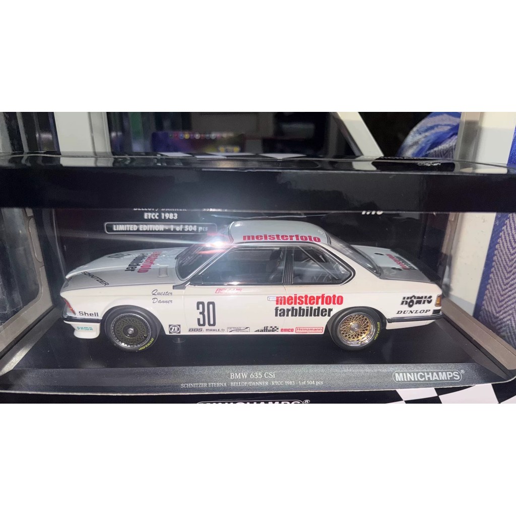 1/18 Mini Cut BMW 635 CSi Castrol Retro BMW