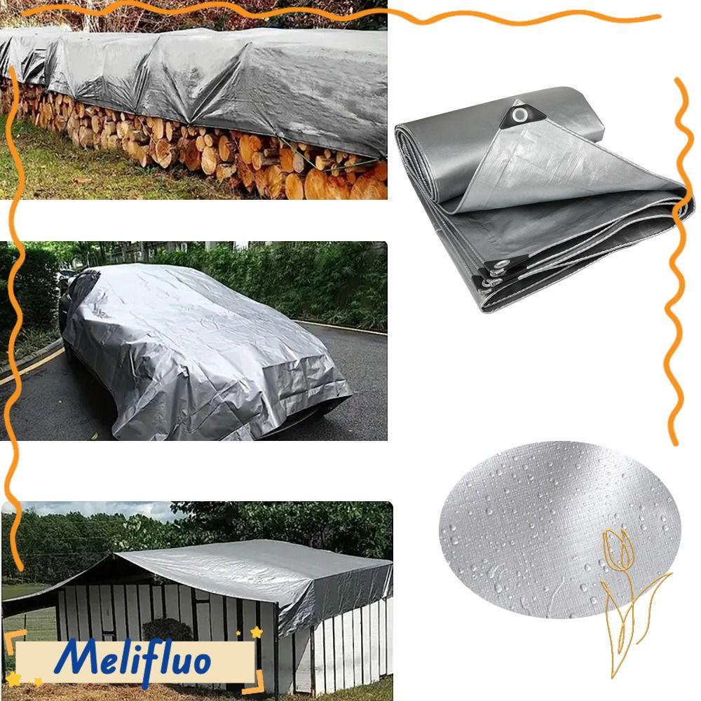 MELIFLUO ผ้าใบ PE, 2mX3m เรือรถบรรทุกหลังคากันสาดผ้ากันฝน, Camping เต็นท์ Mat Sun Shade ผ้าคลุมเฟอร์