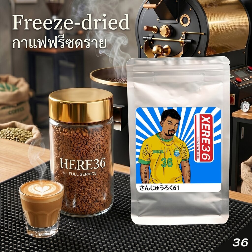 กาแฟเฮีย ฟรีซดราย Freeze-Dried Coffee : พร้อมสูตรร้านกาแฟ HERE36