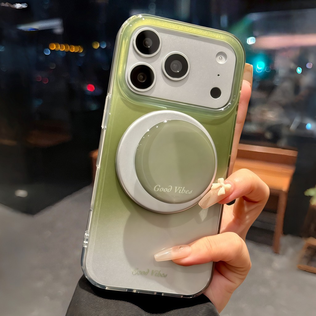 เคสแม่เหล็กปิดกั้นสีไล่ระดับสีหรูหราสําหรับ ไอโฟน 15 16 17 มือโปร สูงสุด วงเล็บถุงลมนิรภัยกันกระแทก พีซี เคสแข็ง