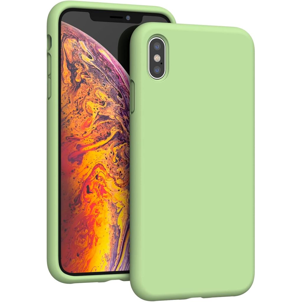 K TOMOTO เข้ากันได้กับเคส Xs Max 6.5" ยางเจลเหลวป้องกันการตกหล่นพร้อมเคสกันกระแทกไมโครไฟเบอร์แบบนุ่ม