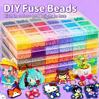 Kit Criativo Hama Beads 2.6mm 24 Cores - 14mil Unidades com Maleta e Ferramentas
