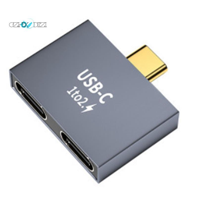 GzhxdiiziC Male to Double TYPE-C Female Splitter C Male to Double TYPE-C Female Adapter Splitter