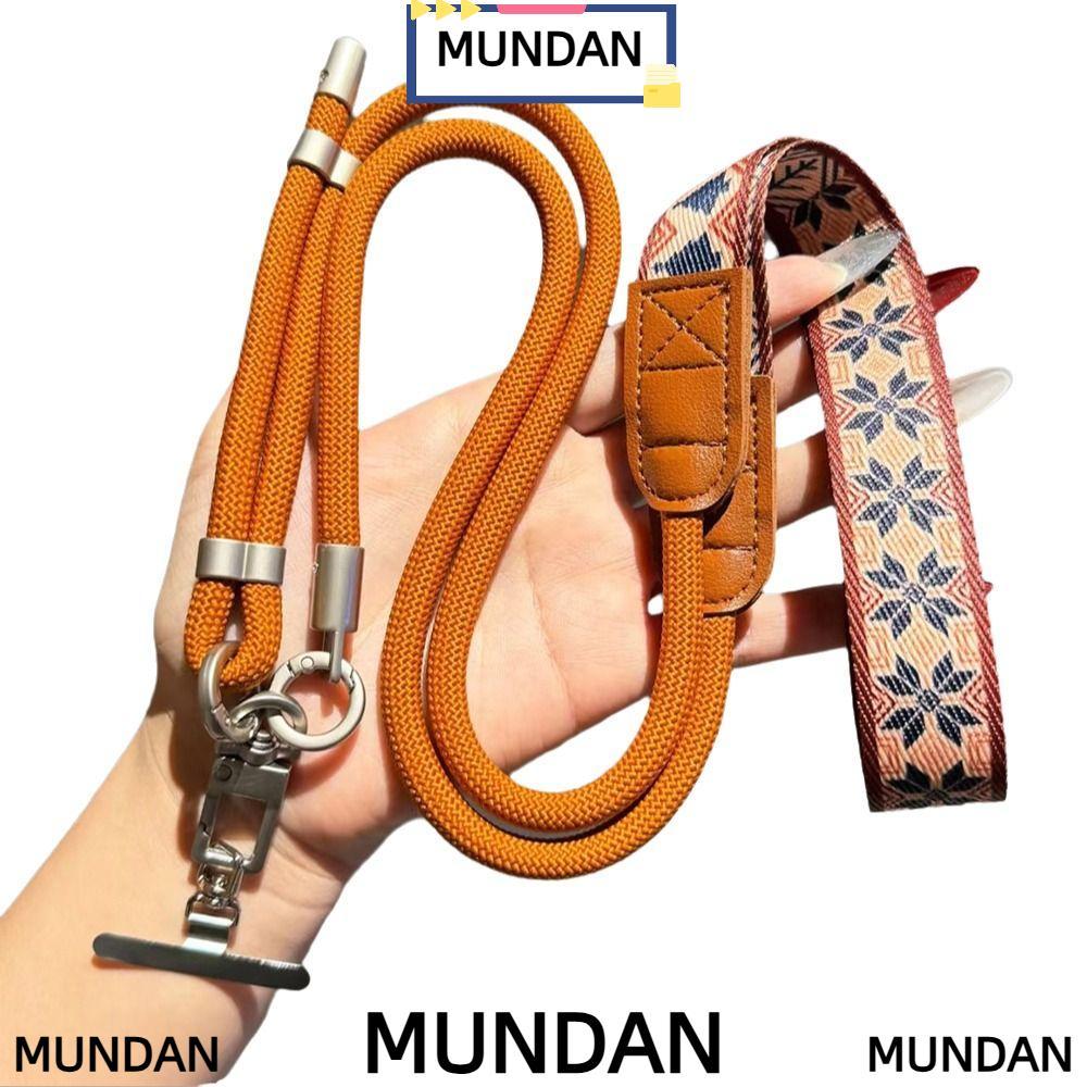 MUNDAN Phone Lanyard, Anti Loss Universal Adjustable Phone Strap, Metal Hook 360 องศา Rotation Crossbody Necklace Strap for Phone