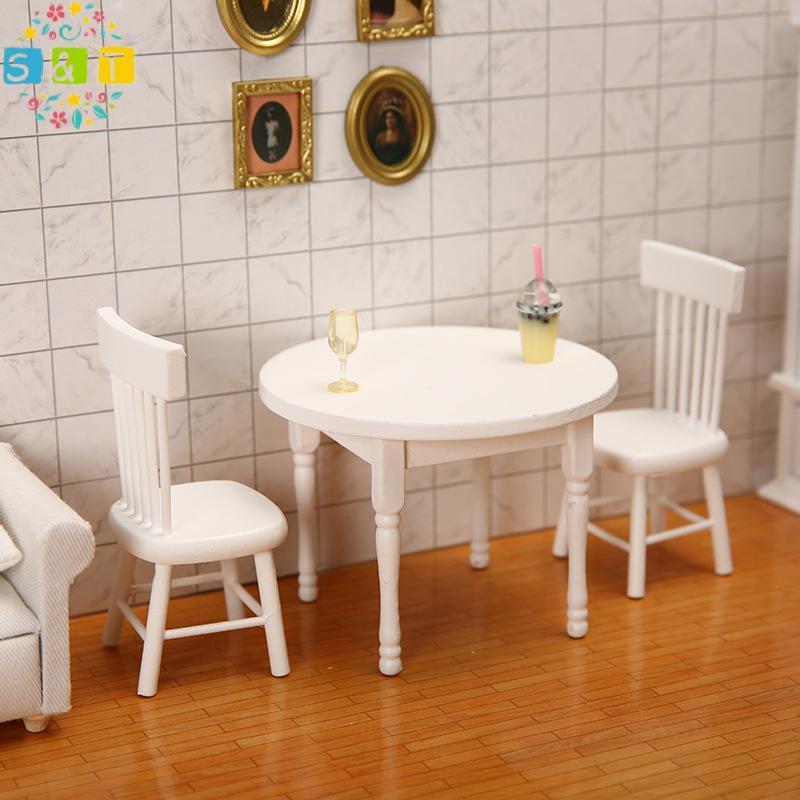 [S&T] Dollhouse Miniature Furniture Chair Model Doll House Decor Doll House Decorative {th}