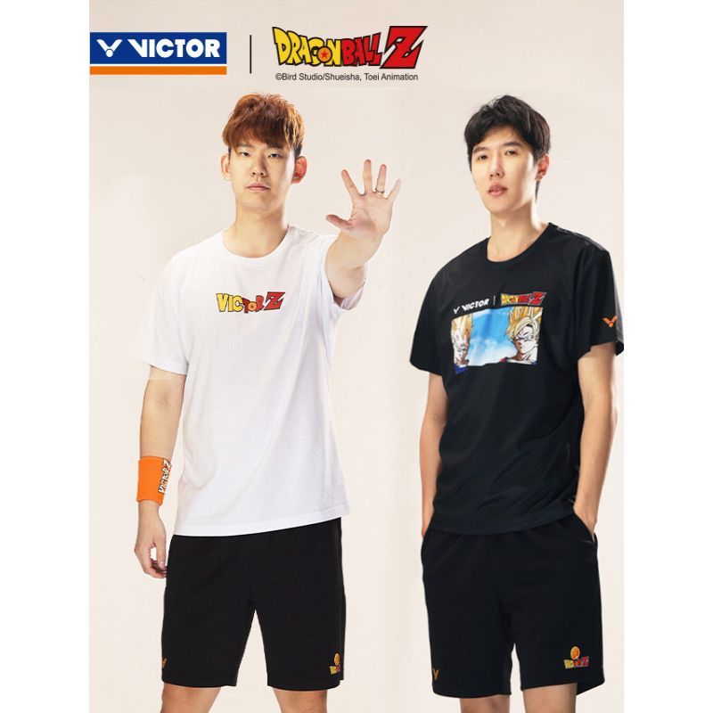 VICTOR VICTOR VICTOR VICTOR VICTOR Dragon Ball Joint สไตล์เสื้อแบดมินตันกีฬาเสื้อยืดแขนสั้น T501DBZ 