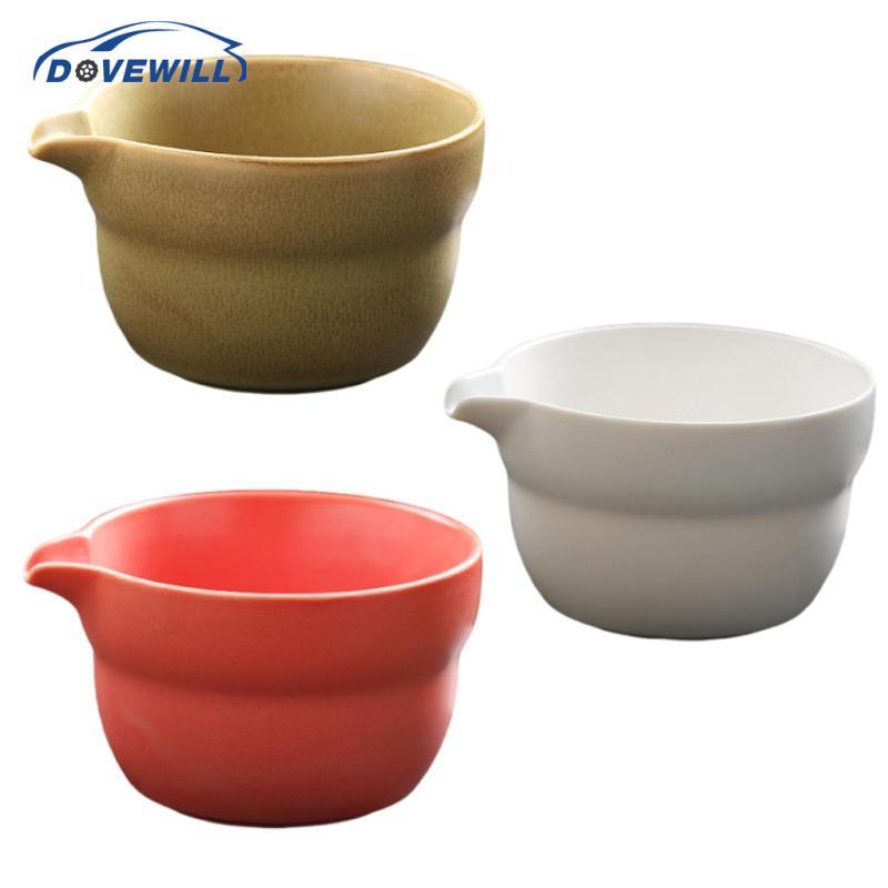 [Dovewill] Matcha Bowl พิธีมัทฉะ 300ml ชามชา Chawan ของขวัญเซรามิคพร้อม Spout สําหรับ Home Tea Room ร้านอาหารครอบครัวคนรักชา