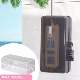 RAINBOWEJL Plug Box, Anti-theft Weatherproof Extension Lead Cover,พลาสติกทนทานกันน้ําป้องกันOutlet Socket Protective Cover Outdoor