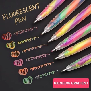 6ชิ้นเจลGlitterปากกาไฮไลท์ชุด-1.2มิลลิเมตรVibrantสีเรียบเขียนเหมาะสําหรับวารสารDIYงานฝีมือการ์ดอวยพร