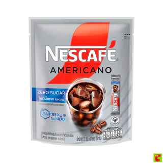 เนสกาแฟ อเมริกาโน่ผสมอาราบิก้าคั่วบดละเอียด ไม่มีน้ำตาล 2 ก. แพ็ค 27 ซอง