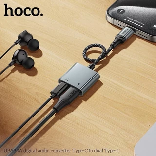HOCO UPA34 UPA34A 2in1 ตัวแปลงหัวชาร์จ Type-C to Aux 3.5mm & TC ชาร์จ ฟังเพลง คุยสาย PD 60W อะแดปเตอร์แปลงเสียง hc5