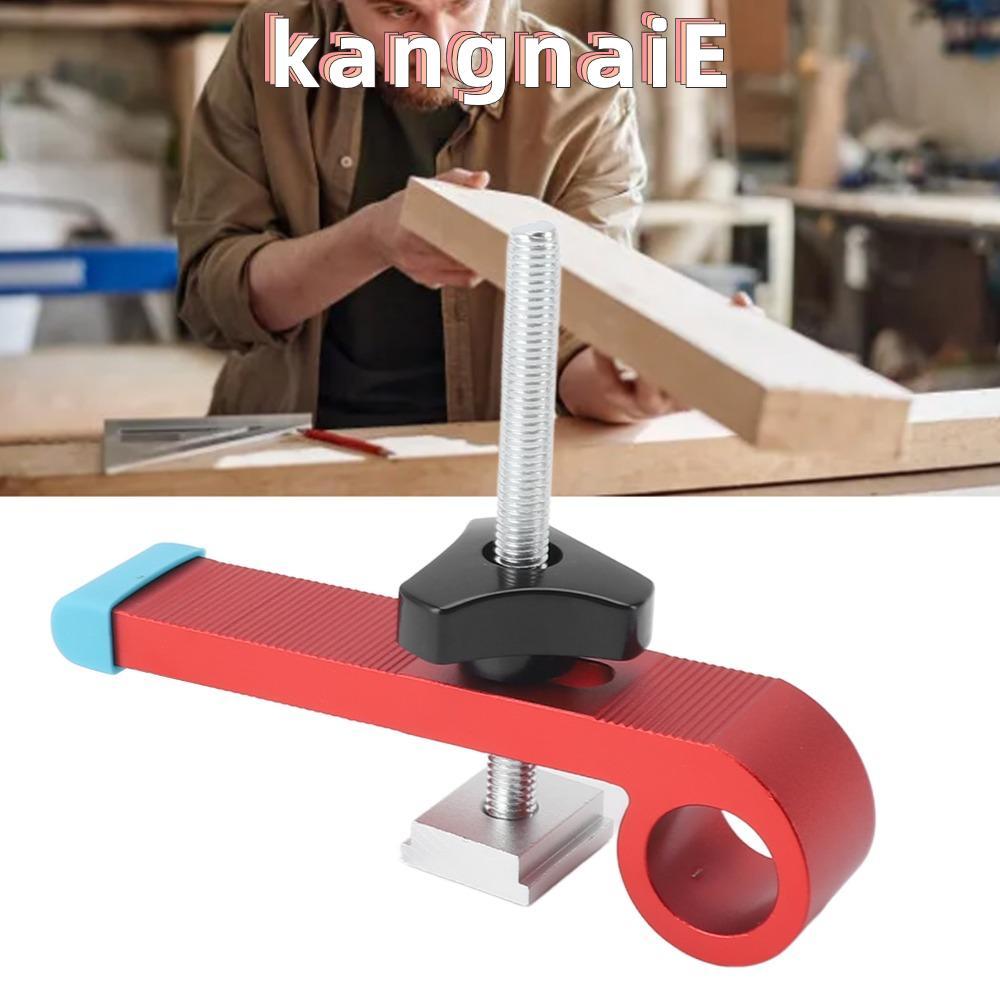 KANGNAI T Track Clamps Kit, Aluminium Alloy Red T Track Clamp, Accessories Adjustable T Track Hold D