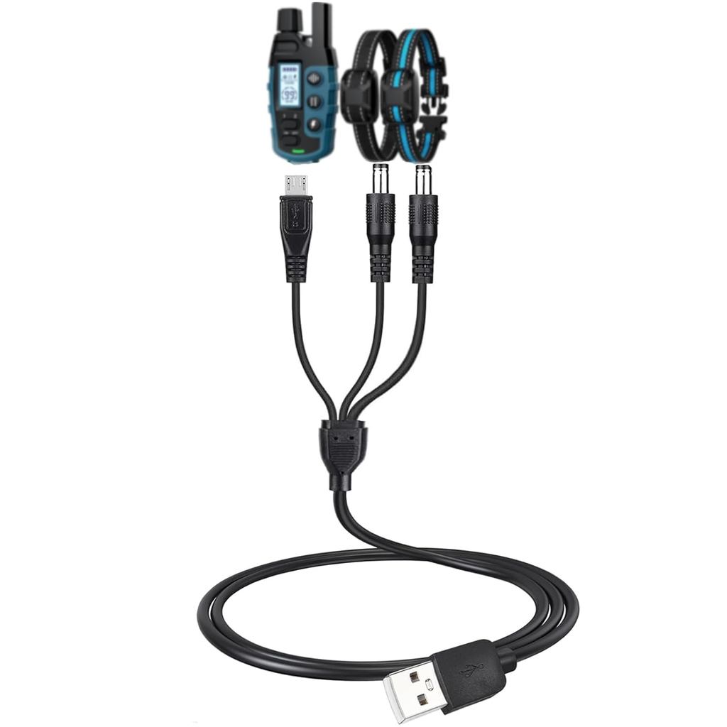 3-in-1 สายชาร์จสําหรับ Bousnic Shock Collar RS2, RS2A และ RS2B, Fast-Charging Training Collar สาย US