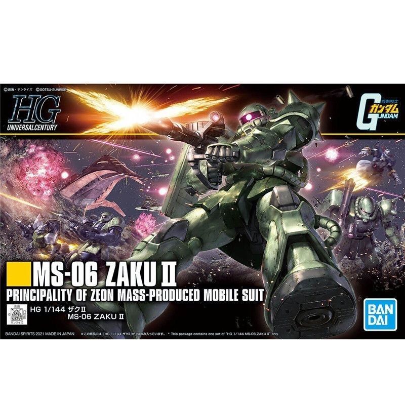 ในสต็อก) พร้อมสต็อก Bandai HGUC 241 1/144 MS-06 ZAKU II ZAKU II Green Zhagu 2 Mass Production เวอร์ช