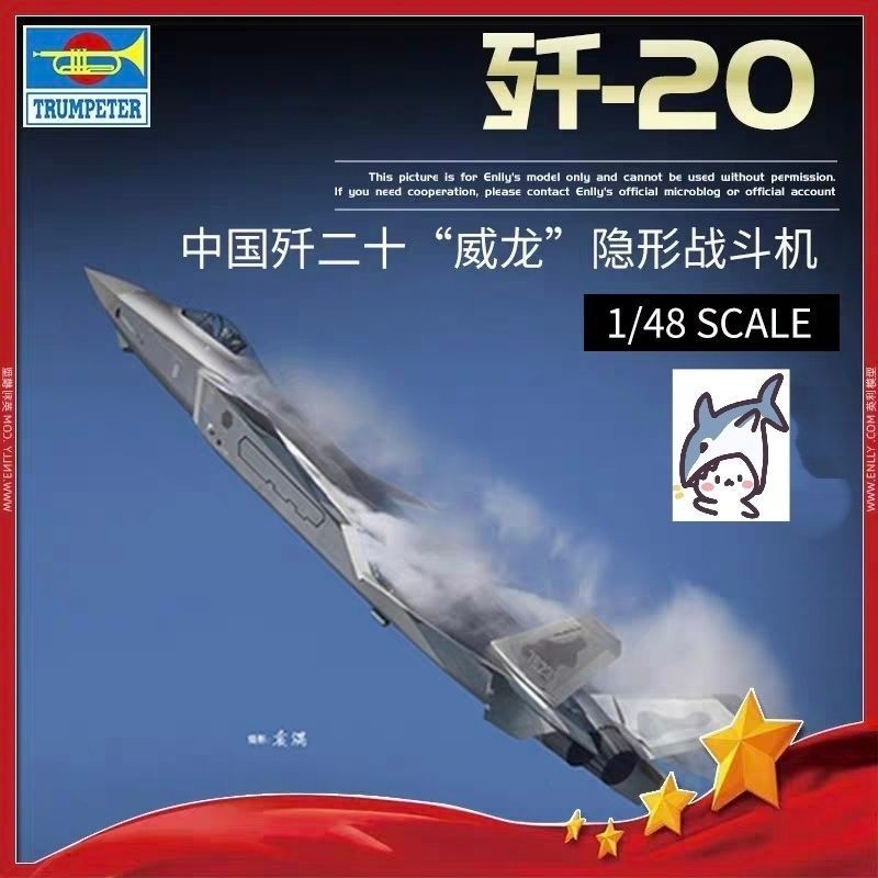 Trumpeter 05811 China J-20 J-20 Veyron Stealth Fighter 1/48