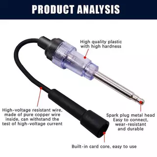 (WHMS) มือถือหัวเทียนปากกาทดสอบสําหรับ 12V คอยล์จุดระเบิด Cheing Qui เครื่องยนต์วินิจฉัยสําหรับซ่อมโรงรถหรือ DIY ใช้