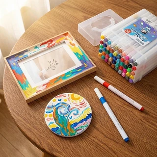 【Bubble Store】Acrylic Marker ปากกาอะคริลิก กันน้ำ สีสด ปากกาอะคริลิกแบบมาร์กเกอร์ อะคริลิกมาร์กเกอร์