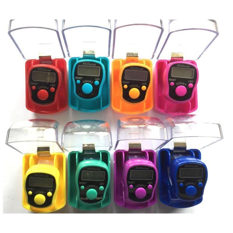 ^N^ 5 หลัก LED Tally Counter Finger Ring Hand Tally Counter Digital Timers {T}
