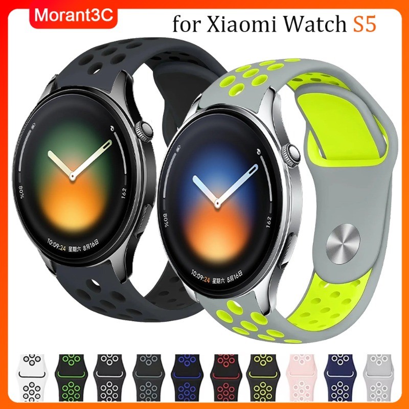 22 มม.สําหรับ Xiaomi นาฬิกา 5/S5/S4 47 มม.สานสําหรับ Xiaomi นาฬิกา S3/S2/S1, Redmi นาฬิกา 5Active/5 Lite สายรัดข้อมือซิลิโคน