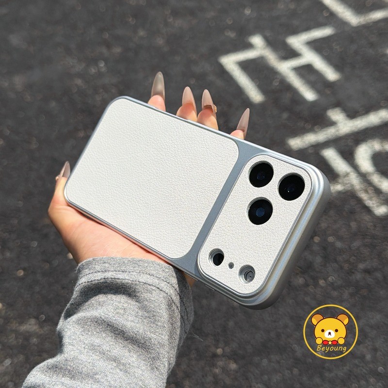 หนัง PU สีขาวเคสโทรศัพท์สําหรับ Xiaomi Poco F8 F7 Ultra F6 F5 F4 F3 C85X C85 C75 C71 C65 C61 C55 C31