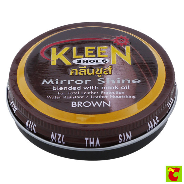 Kleen Shoes شمع أحذية Mirror Shine — بني 60 مل — صورة 2