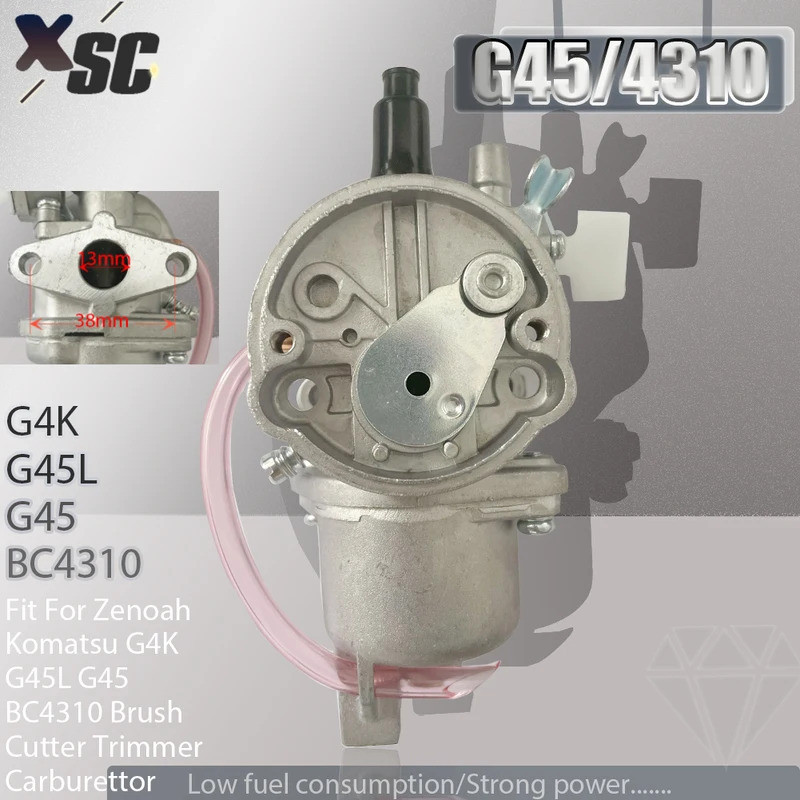 13 มม.คาร์บูเรเตอร์สําหรับ Zenoah Komatsu G4K G45L G45 BC4310 เครื่องตัดแปรงTrimmer Carbสวนเครื่องมื