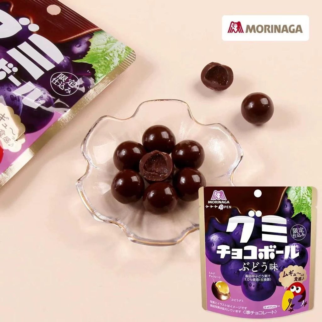 ญี่ปุ่นนําเข้า Morinaga Morinaga Morinaga Toucan Choo Grape Strawberry Flavoured Gummy Flavoured Cho