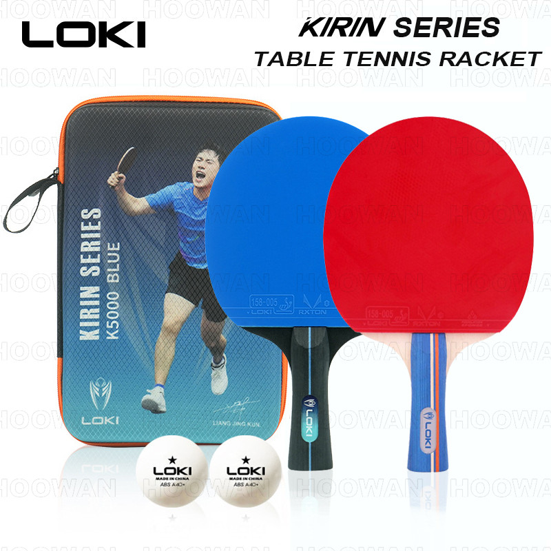 ชุดไม้ปิงปอง KIRIN Series (K1000/K3000/K5000), สำหรับผู้เริ่มต้น - 2 ไม้, 2 ลูก, 1 กระเป๋า พร้อมการอนุมัติตามมาตรฐาน ITTF
