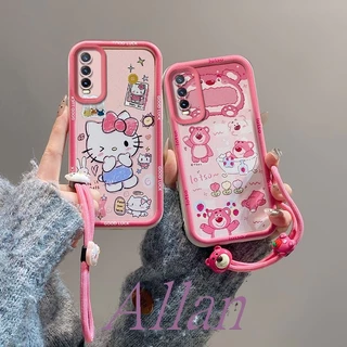 เคส vivo v2026 v2029 v2043 v2048 v2027 v2042 case TPU ลายการ์ตูน กันกระแทก สีสันสดใส พร้อมส่ง xxr-DK