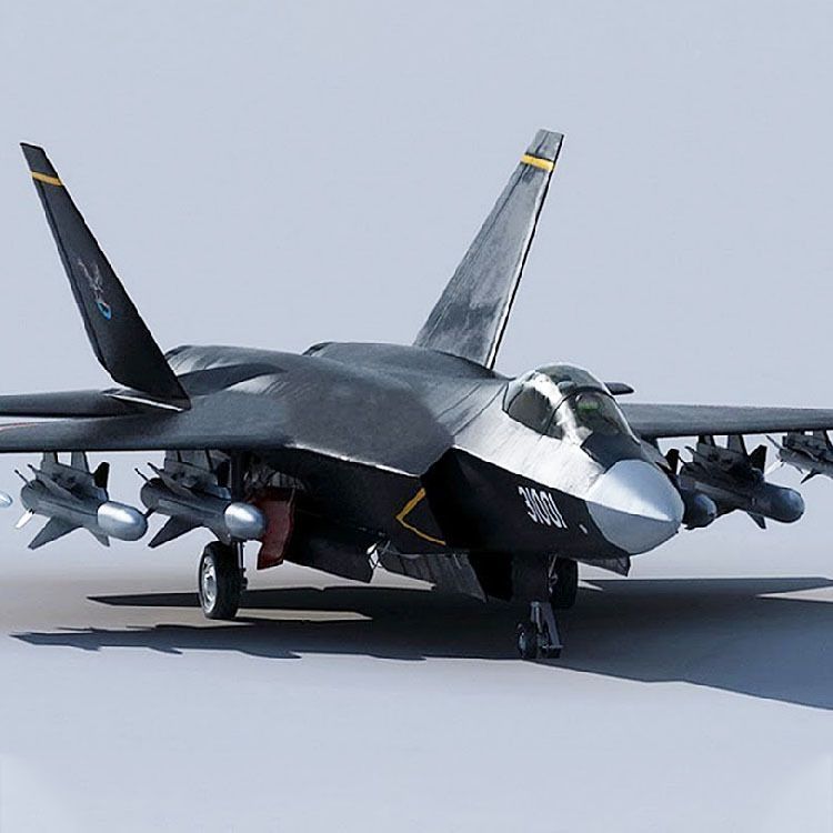 3G รุ่น Trumpeter ประกอบเครื่องบิน 01666 จีน J-31 Fighter 2014 Zhu Marine Exhibition