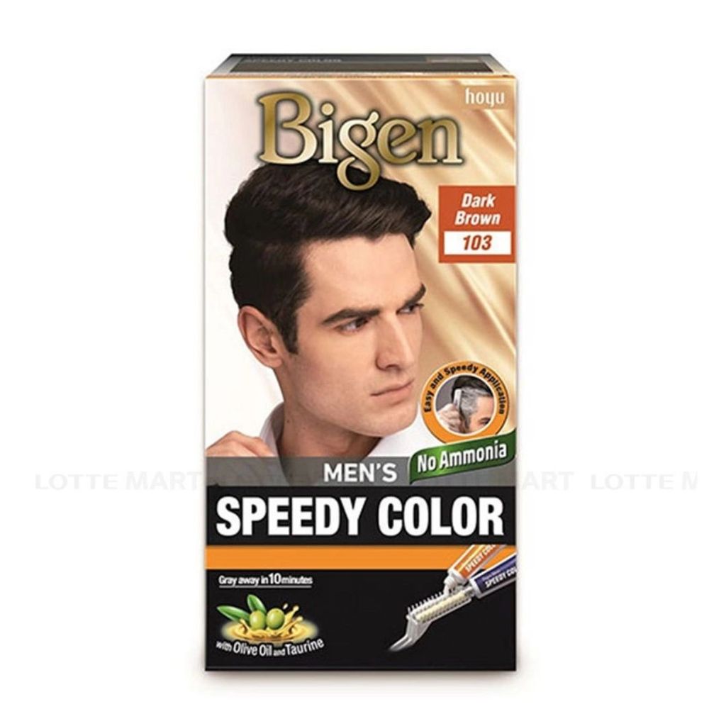 บีเง็น เมนส์สปีดี้แฮร์คัลเลอร์น้ำตาลเข้ม (Bigen Men's Speedy Color Dark Brown 80g.)