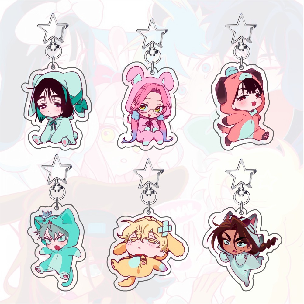 Alien Stage อะนิเมะพวงกุญแจผู้หญิง Ivan Till Mizi Hyuna Sua อะคริลิค Key Chain จี้ของขวัญ