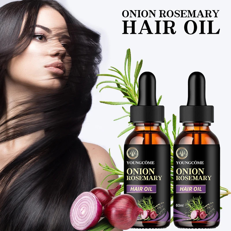 Hair Rapid Growth Essential Oil Onion Rosemary Hair Care Essential Oil Hair Regeneratation ผลิตภัณฑ์