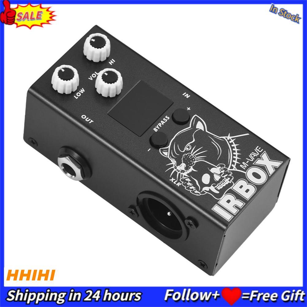Hhihi Hhihi M-VAVE กีตาร์ IR กล่องเอฟเฟกต์เหยียบพร้อม Cab Impulse Response ตู้ลำโพงจำลอง XLR พอร์ตเอ