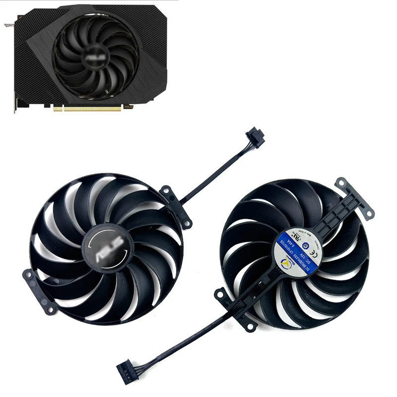 ใหม่ Cooling 95 มม.CF1010U12S FDC10U12D9-C DC12V 6Pin พัดลมกราฟิกสําหรับ ASUS Phoenix Radeon RX 6400