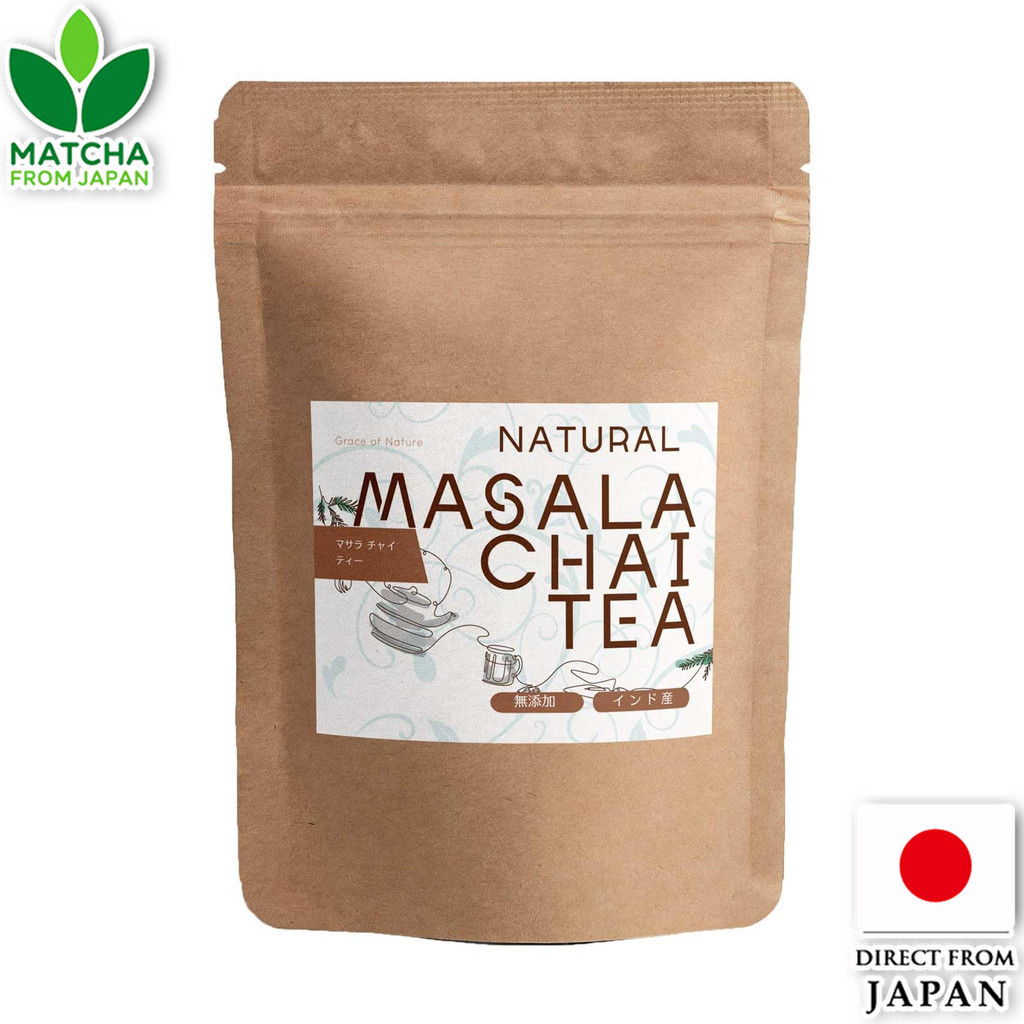 Grace Of Nature Masala Chai Tea Leaf Spice Blend Milk Tea Latte India USDA Certified Ingredients