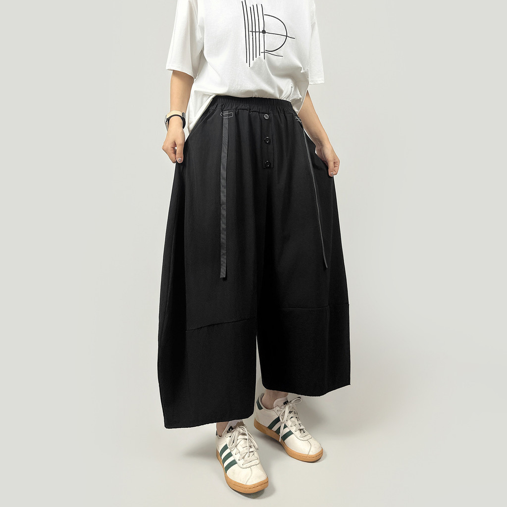 ตาโต [เสื้อผ้าผู้หญิงสไตล์ยามาโมโตะ] กางเกงครอป-กางเกงขายาว-260447 สไตล์ฮ่องกงการออกแบบเฉพาะกางเกงขา