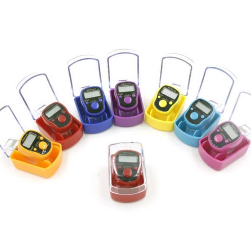 BrightMoon 5 หลัก LED Tally Counter Finger Ring Hand Tally Counter Digital Timers Nice