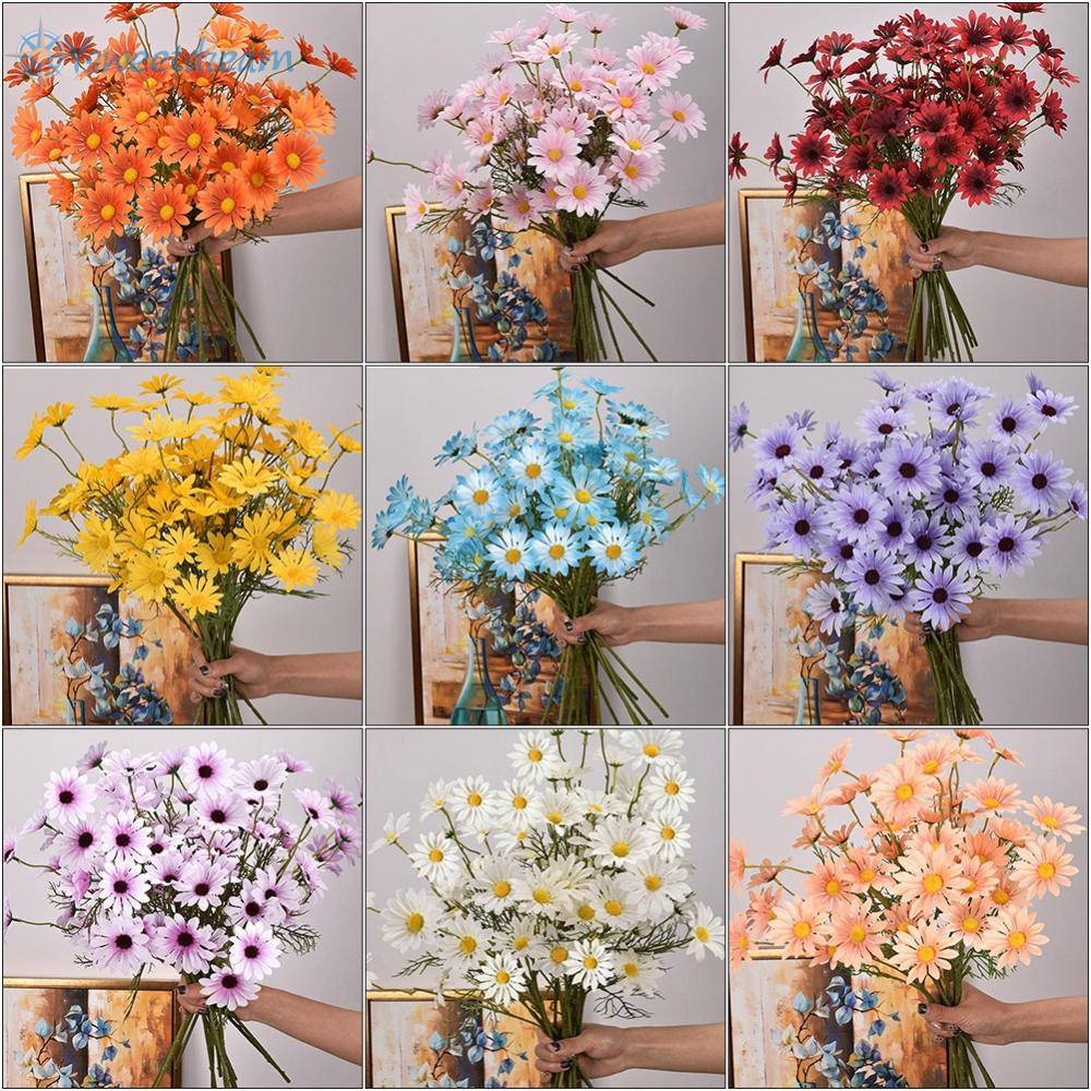 【SWTDRM】Baby Shower Christening Bouquet Fake Flowers Daisy Flowers Party Shop Decor Silk
