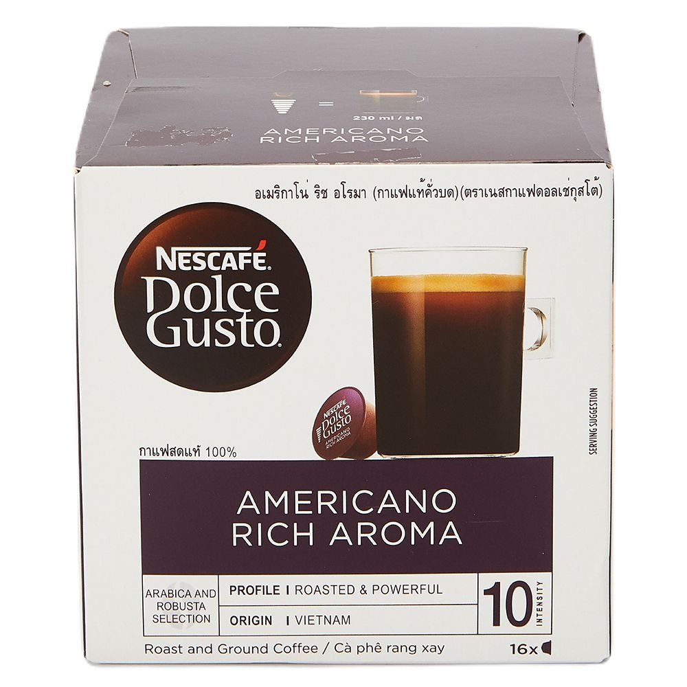 [สินค้าส่งด่วน] เนสกาแฟดอลเช่กุสโต้ อเมริกาโน่ 128ก. NESCAFE DOLCE GUSTO AMERICANO 128G.