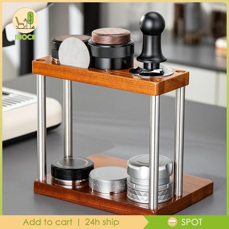 [Ihoce] Espresso Tamper Station Nonslip Espresso Machine Accessories 51mm-58mm Espresso Tamper Mat f