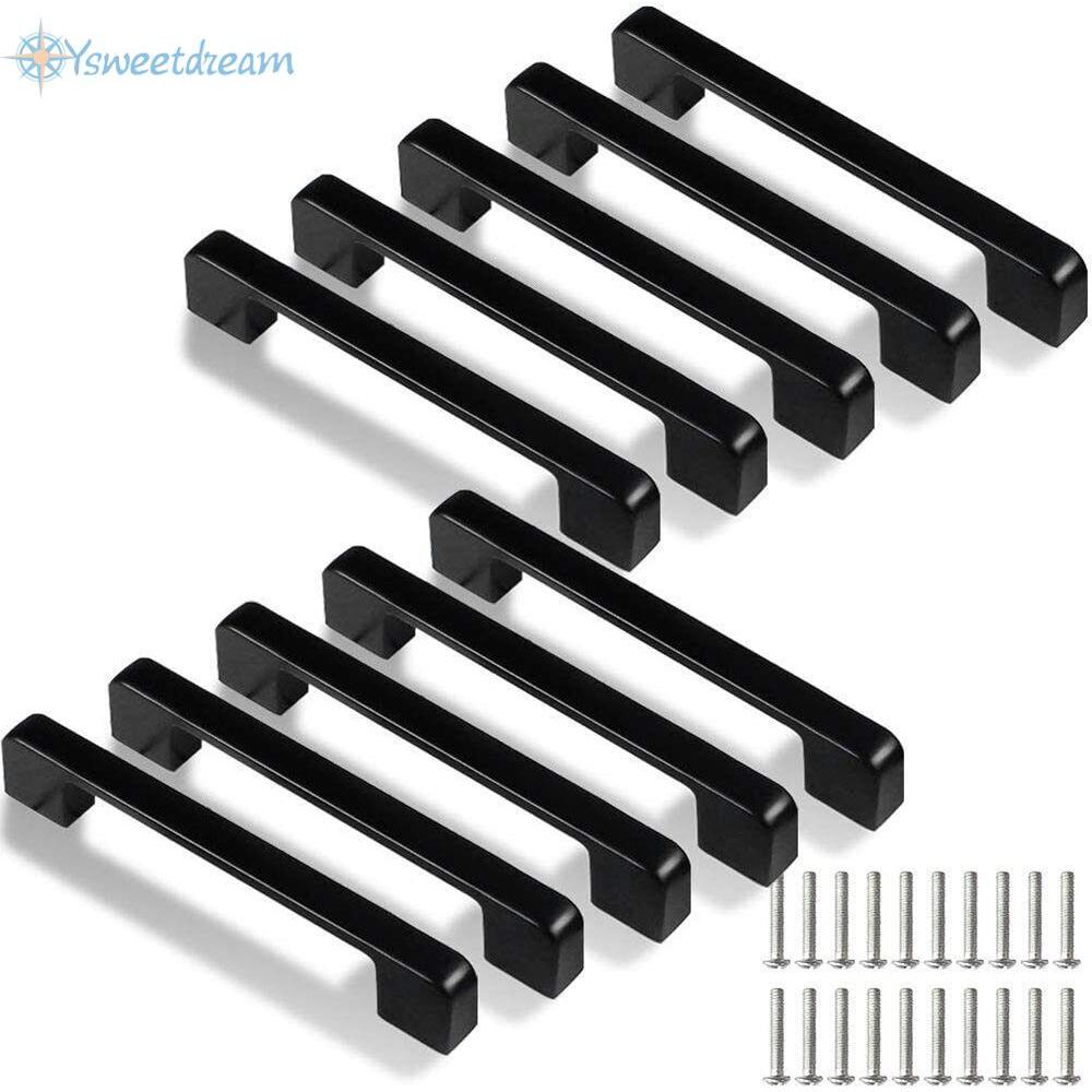【SWTDRM】Cabinet Handles 10pcs Aluminum Alloy Drawer Pulls Easy To Install Handles Knobs