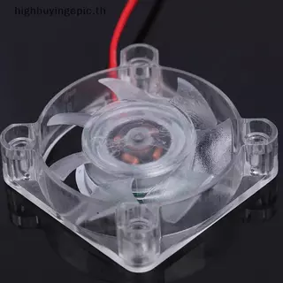 HETH 4010 DC 5v 12v 24v พัดลมระบายความร้อน LED Iight Emitting แบริ่งไฮดรอลิก 2pin HETH
