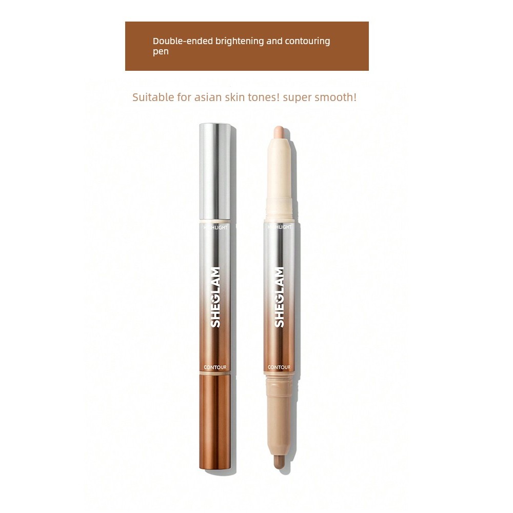 contour คอนทัวร์ SHEGLAM Double-Headed Brightening Nose Shadow Eyeliner 2-in-1 Shadow 3D Non-Smudge 