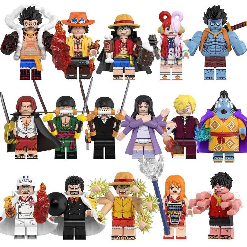 Doll Toy One Piece Six Four Blocks Flying Suolong UTA Ace Assembled Building Blocks Toy Model Boy cr