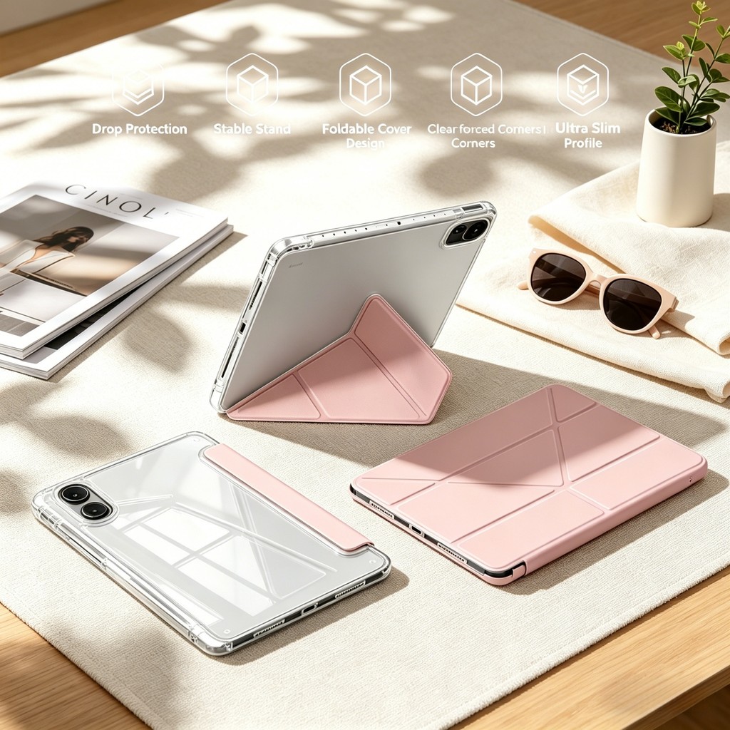 Redmi Pad Pro12.1 เคสกันกระแทก มีช่องใส่ปากกา Yพับ Pad SE 11 PAD2 xiaomi Mi7/Pad 8 Pad Pro 6