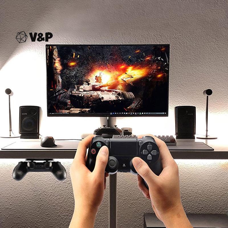 V & P 1 ชิ้นคอนโทรลเลอร์เกมแบบพกพาแขวน Ra Handle Gamepad Braet คอนโซลสําหรับ Ps5/ps4 เกมอุปกรณ์เสริม
