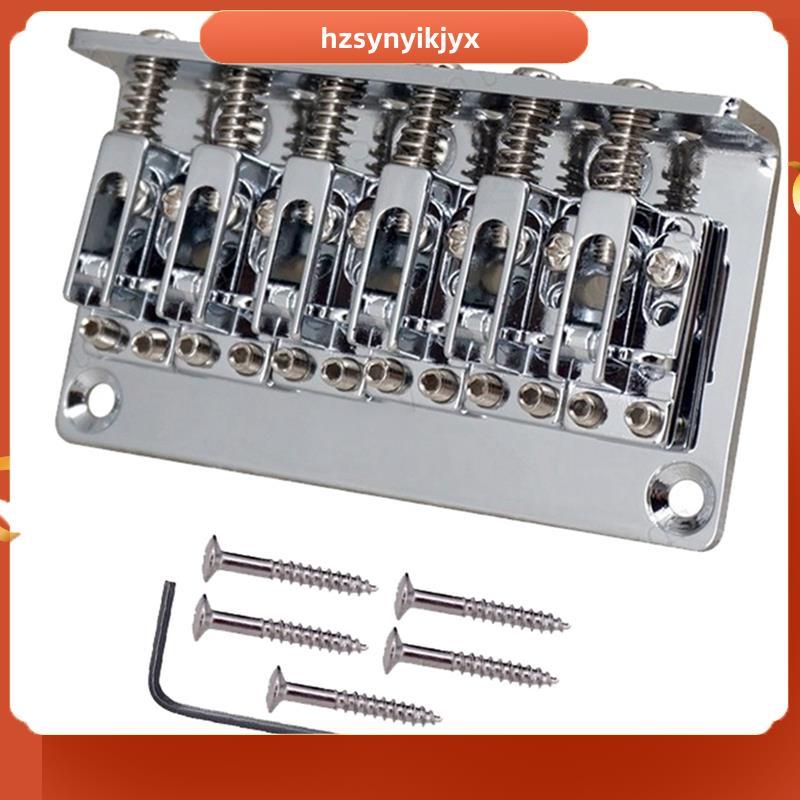 hzsynyikjyx12 String Fixed Hardtail Saddle Bridge Top Load Guitar Tailpiece สําหรับกีตาร์ไฟฟ้า 12-St